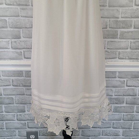 Love Riche White Tank Slip Dress Lace Edge NEW S Romantic Fairycore Coquette - Picture 4 of 9